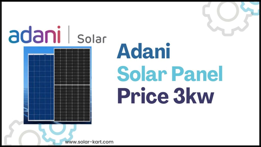 Adani solar panel price 3kw