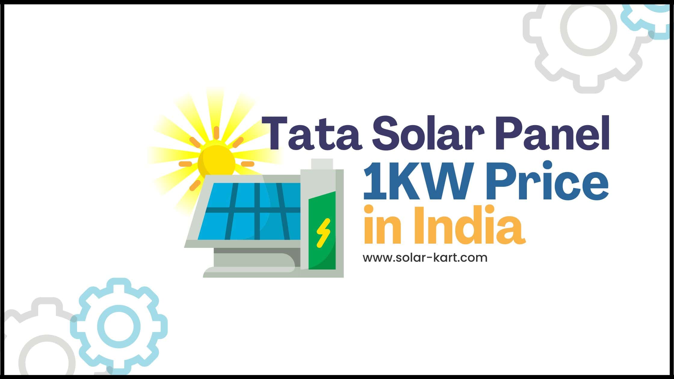 Tata Solar Panel 1kW Price in India