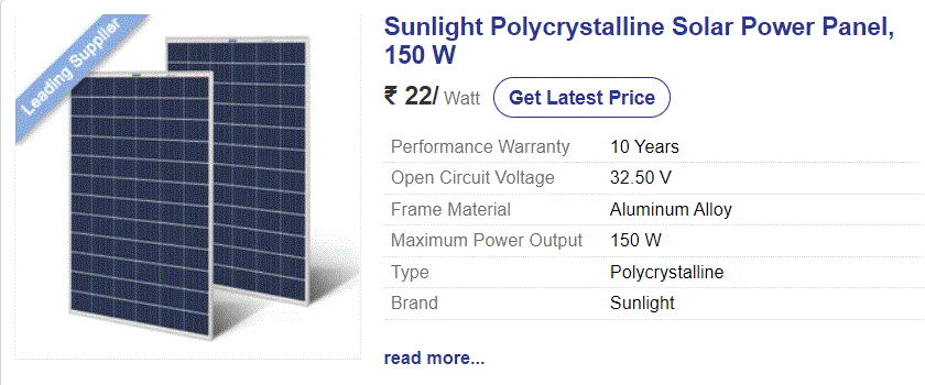 Solar Panel Prices in Patna